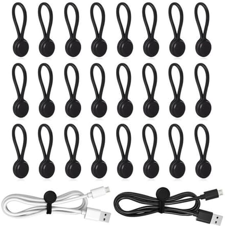 Allecto - Magnetische Kabelbinders - Herbruikbare Silicone
