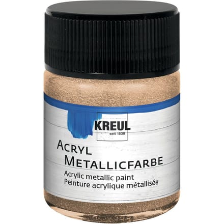 KREUL Acryl Metallic Verf. 50 ml - Champagne