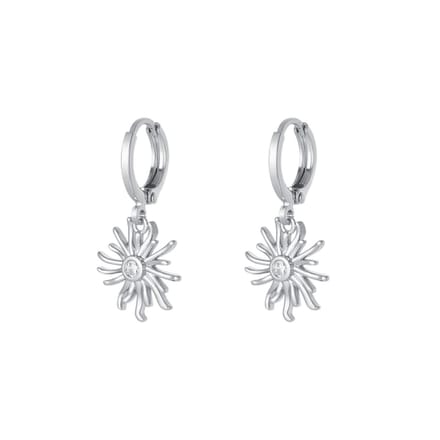 To the moon and back - Sparkle Collection - Oorbellen - Sun Silver