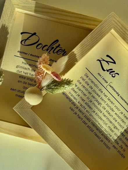 ECHO - DOCHTER Diploma - cadeau voor dochter - handgemaakt