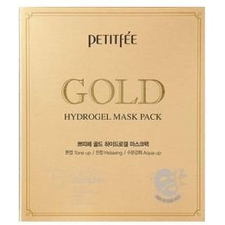 Goud Hydrogel Schoonheidsmasker Pakket, 5 Velletjes, 32G Elk beige
