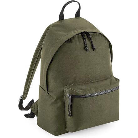 BagBase Recycled Backpack BG285 - Military Green - 31 x 42 x 21 cm