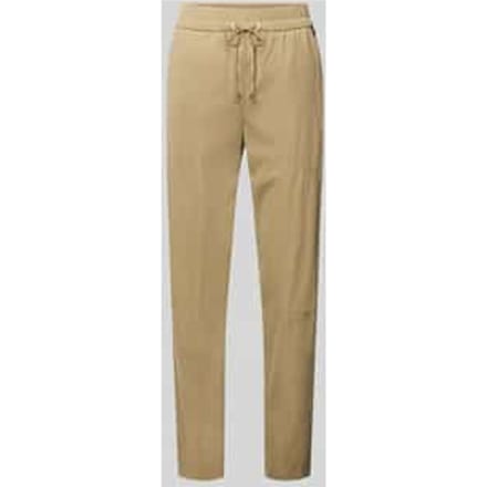 Slim fit stoffen broek met ritszakken