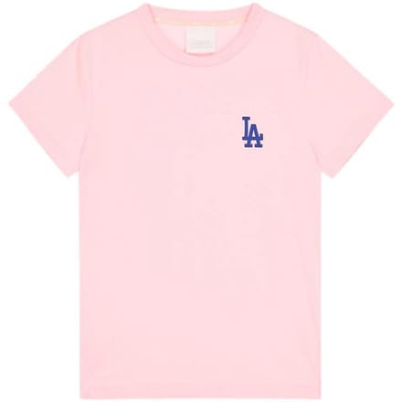 Collaboration MLB × Disney Los Angeles Dodgers T-shirt Basique à Manches Courtes Unisexe Rose 31TSK1031-07P S white