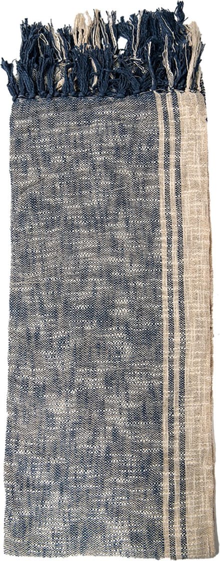 Clayre & Eef Plaid 125x150 cm Blauw Bruin Katoen
