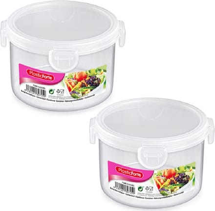 Plasticforte Vershoudbakje vriezer/magnetron - 4x stuks - 1600 ml - kunststof