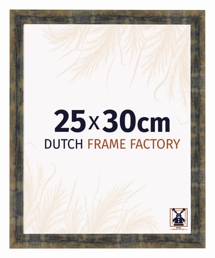 Fotolijst 25x30 cm - MDF - Blauw Goud Gemeleerd - Praag
