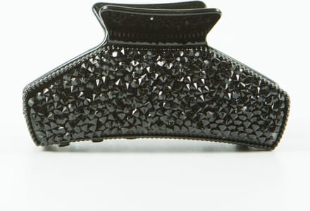 Haarklem hoog strass zwart