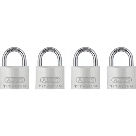 Abus Combinatieslot Kti12/30 Titalium - Massief Aluminium Voor Kluisje - Behuizing 30mm - Set Van 4 Stuks