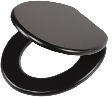 Tiger Leatherlook - WC Bril - MDF - Zwart