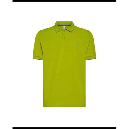 Sun68 Poloshirt Small Stripe Collar Lichtgroen - Maat XXL - Heren