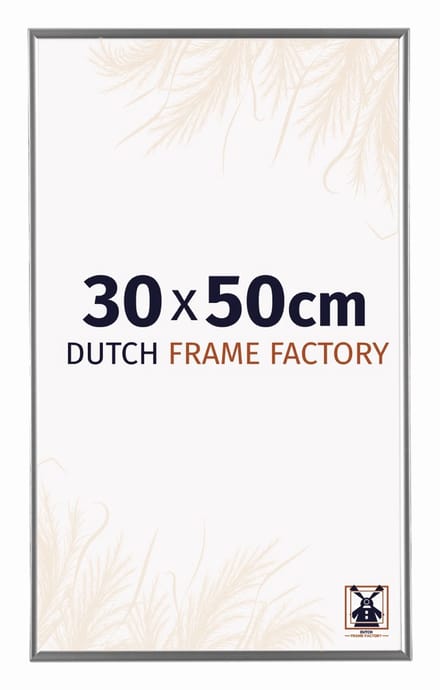 Fotolijst 30x50 cm - Kunststof - Zilver Hoogglans - Easy