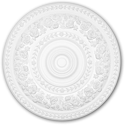 Plafond Rozet 156046 Profhome Sierelement plafond centrum rococo barok stijl wit Ø 86 cm
