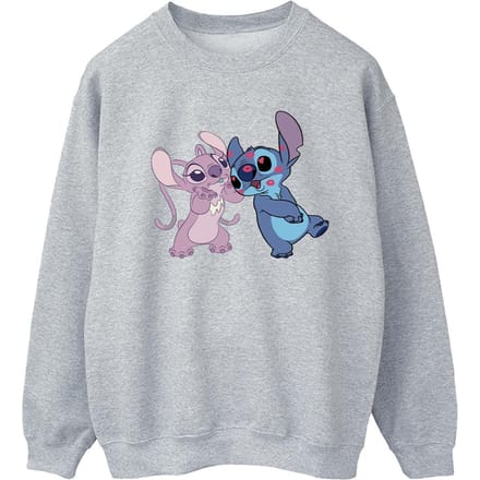 Disney Dames/Dames Lilo & Stitch Kisses Sweatshirt (Sportgrijs)