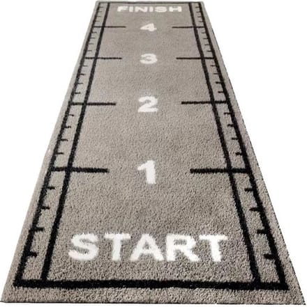 ForzaFit Sprinttrack kunstgras - Indoor/Outdoor - 5 x 1,5 meter - Grijs - 25mm