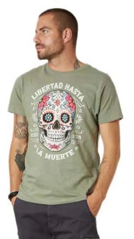 Deeluxe Craneo T-shirt Met Korte Mouwen Groen S Man