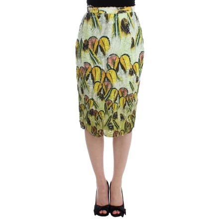 Lanre Da Silva Ajayi Vrouwen Multicolor Organza Kokerrok