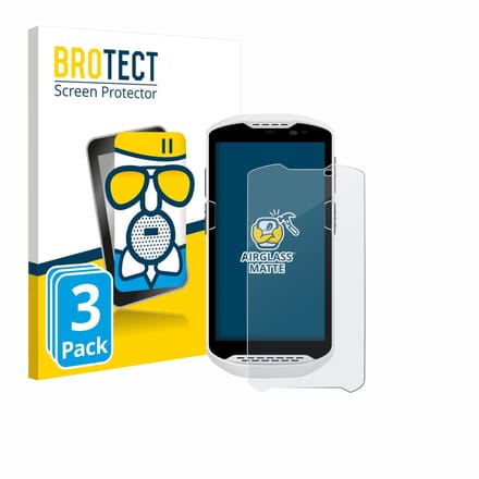 BROTECT - Screenprotector voor Zebra TC57ax - Folie Beschermfolie Beschermglas matte 3 Stuks