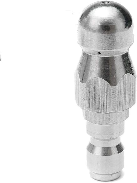 Hogedrukreiniger Dredging Nozzle voor het Ontstoppen van Afvoerbuizen - 1/4" Aansluiting, Efficiënt en Duurzaam