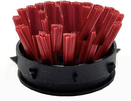 Heute Borstelharen rubberen mat - Schoenpoetsmachines - Rood - 6 stuks