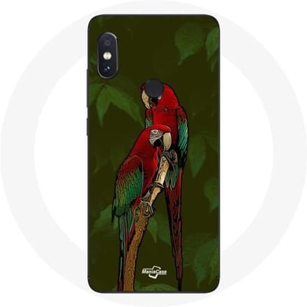 Coque - Pionus - Xiaomi Redmi Note 5 Pro - Rouge - Souple - Perroquet rouge