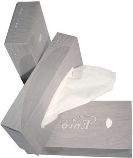 Euro Products Facial Tissues Cellulose 2-laags 21x21cm