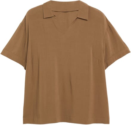 Viscose Blouse met Afgezakte Schouders Dames s.Oliver