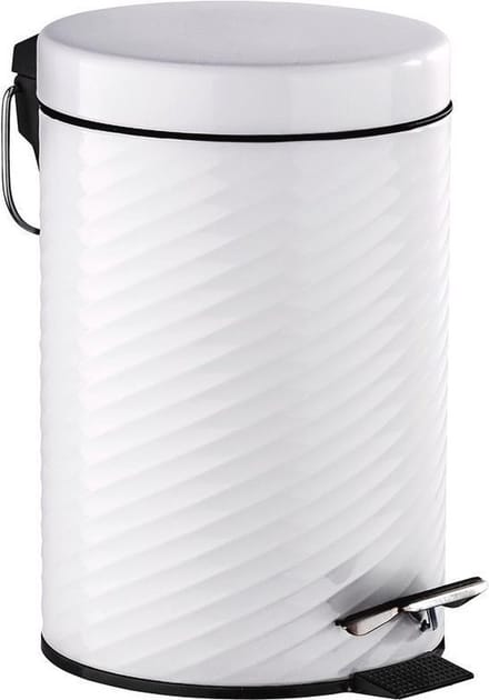 Wenko Pedaalemmer Spiro 3 Liter 22 X 26 Cm Rvs Wit