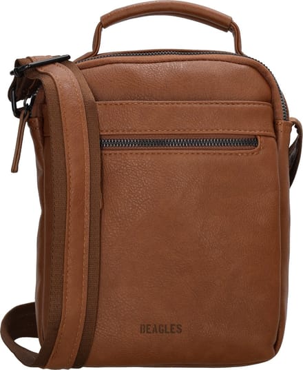 Beagles Toledo Crossbody Schoudertas met handige Ritsvakjes - Cognac
