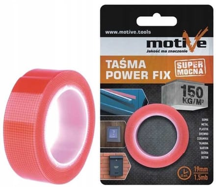 Motief Dubbelzijdig montagetape 19mm x 1,5m - Zeer Sterk