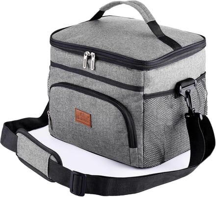 Koeltas Picknick Rugzak - Geïsoleerd en Waterdicht - 25L - Grijs