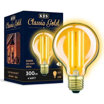 KS Verlichting - Classic Globe - Led lamp - E27 - lichtbron - 2200K