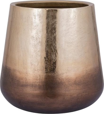 PTMD Nouska Bloempot - 48 x 48 x 48 cm - Aluminium - Goud