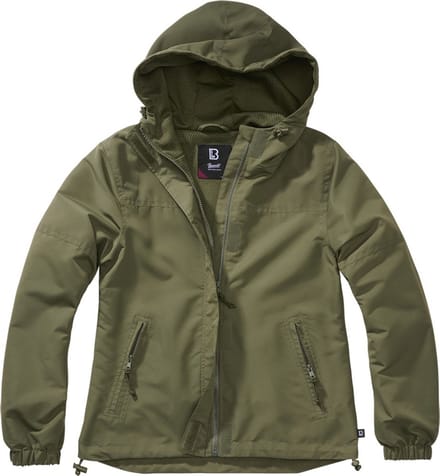 Brandit - Summer Frontzip Windbreaker jacket - S - Olijfgroen