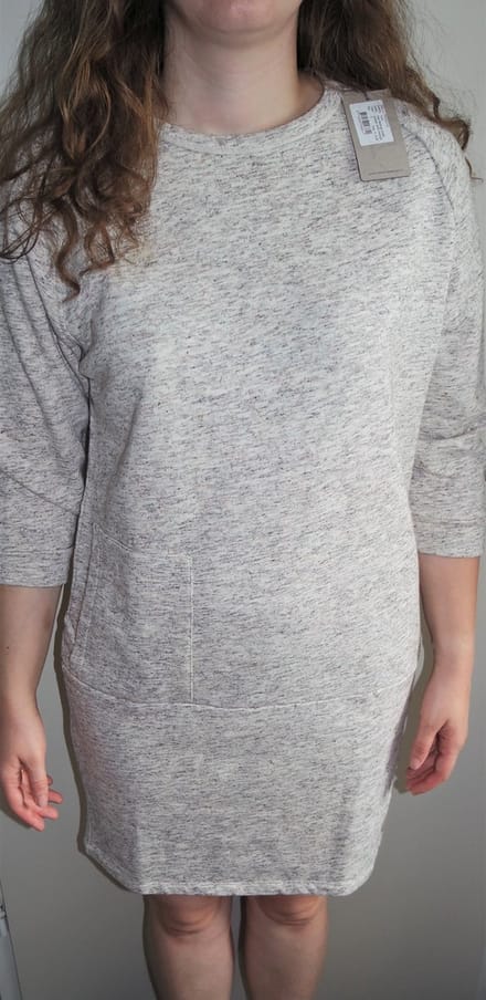 Moscow Melange Sweater Tuniek / Jurk - Whisper White Melange - Maat S