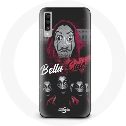 Coque pour Samsung Galaxy A70 La casa de papel bella ciao logo
