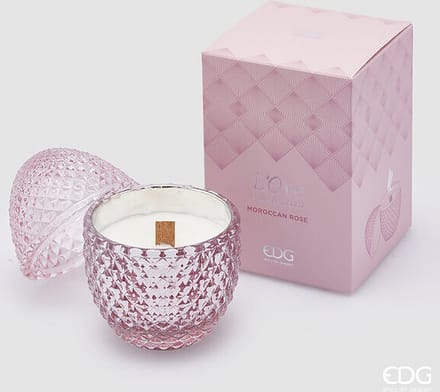 EDG - Enzo De Gasperi - Geurkaars Roze Maroccan Rose D8 - Glas - Pasen