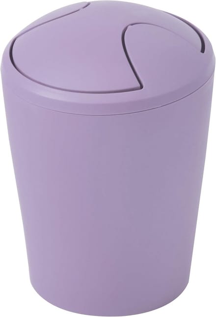 Compacte Badkamer Prullenbak 5L Zwart - Modern Afvalbakje met Deksel voor Keuken/Toilet