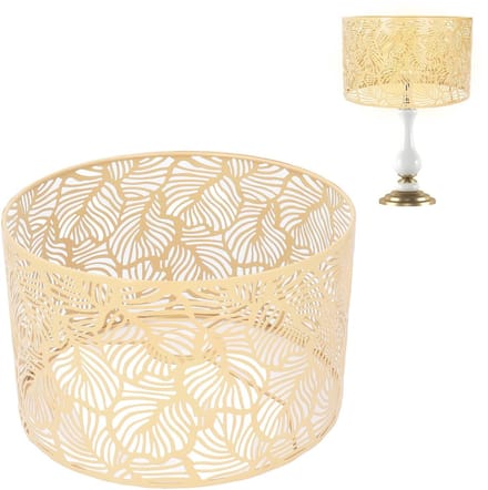 Dailygoods - Metalen Lampschaduw voor E14/E27 Lampen in Goud