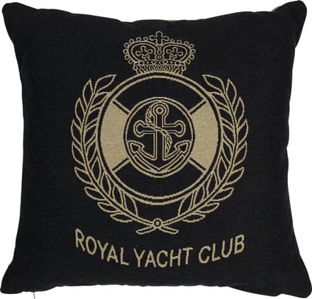 gobelin kussen antraciet royal yacht club 45x45cm*
