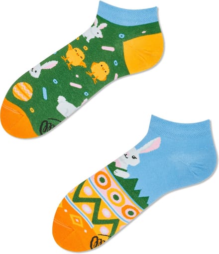 Many Mornings unisex enkelsokken - Easter Bunny Low - Unisex - Maat: 43 - 46
