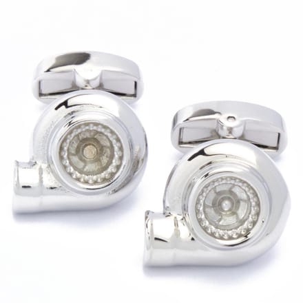 Manchetknopen - Auto Turbocharger Zilverkleurig
