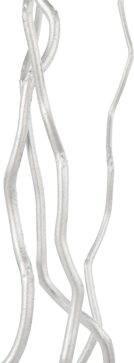 J-Line decoratie tak Droogbloemen - riet - zilver - medium - 3 stuks