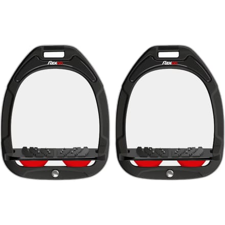 Aluminium steigertjes Ingelost Grip Zwart/Zwart/Rood Flex-On