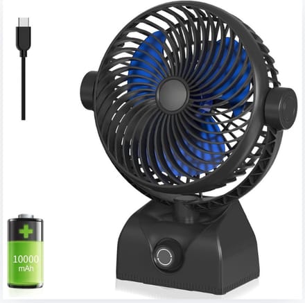Tafelventilator - Statiefventilator - luchtstroomsnelheden – Zwenkfunctie - Bureau Ventilator - USB