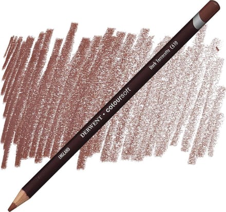 Derwent Coloursoft potlood Dark Terracotta C610