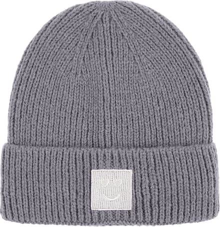 Muts - Unisex - Beanie - Grijs - Smiley