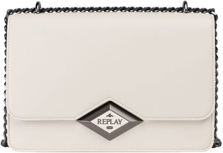 REPLAY schoudertas Crossbody Bag White Smoke crème