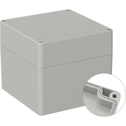 TRU COMPONENTS TC-9065656 Industriële behuizing 122 x 120 x 105 ABS Grijs-wit (RAL 7035) 1 stuk(s)