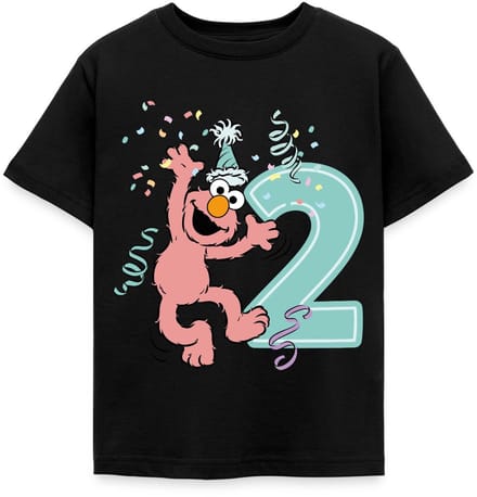 Sesamstraat Elmo Verjaardag 2 Jaar Cadeau T-Shirt Kinderen